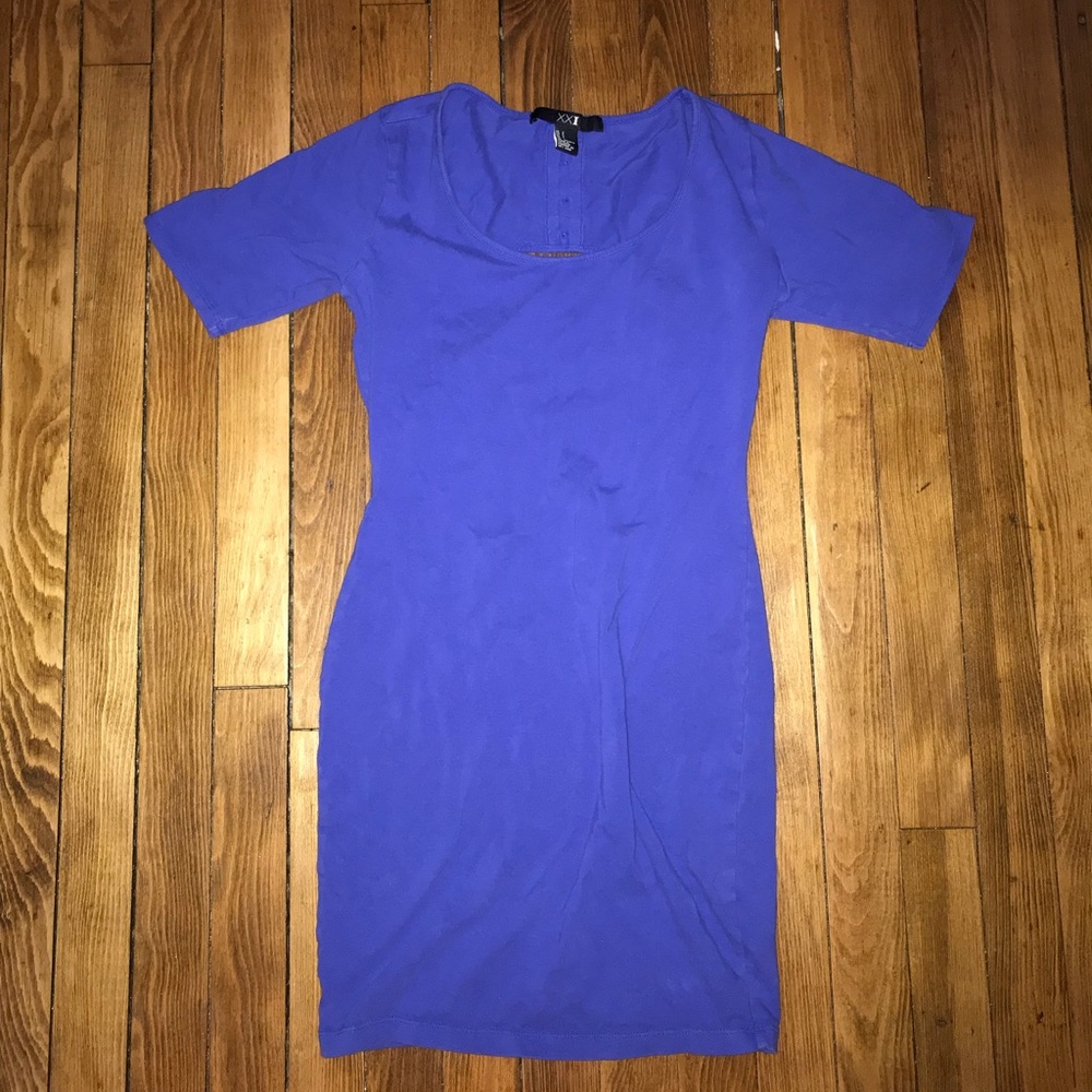 Blue bodycon mini